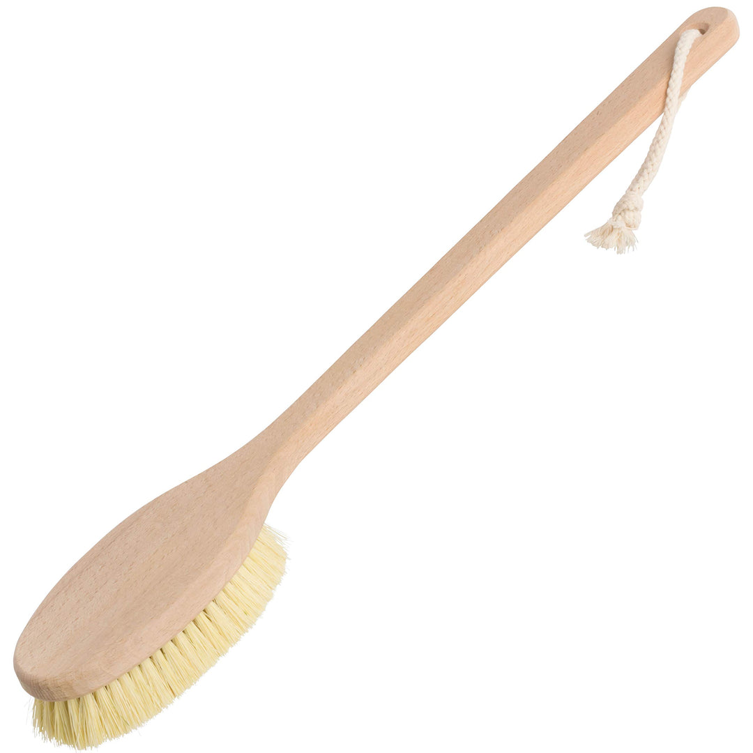 Oiled Beechwood with Tampico Fiber : Bürstenhaus Tampico Fiber Bath Brush with Oiled Beechwood Handle, 19-5/8-Inches