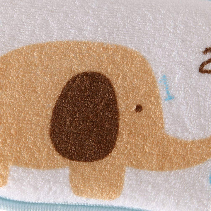 3PCS Baby Bath Sponge Cartoon Elephant Soft Cotton Scrubber Bath Brush Rubbing Towel for Toddler Infant (Mixed Color)