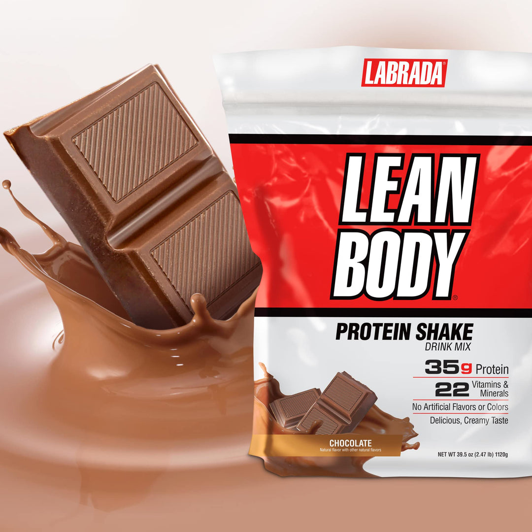 Nutrition Lean Body Hi-Protein Meal Replacement Shake, Chocolate, 2.47 Pound Tub(Pack of 1)