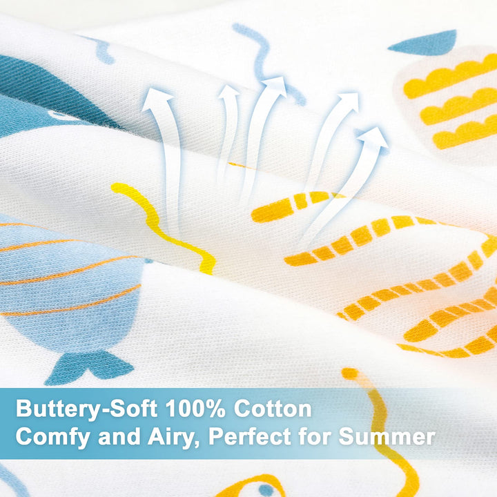 Sleep Sack with Feet, Baby Sleeping Bag Sleeveless, Wearable Blanket Baby with Legs, Cotton Toddler Sleep Sack, 12Months - 7T