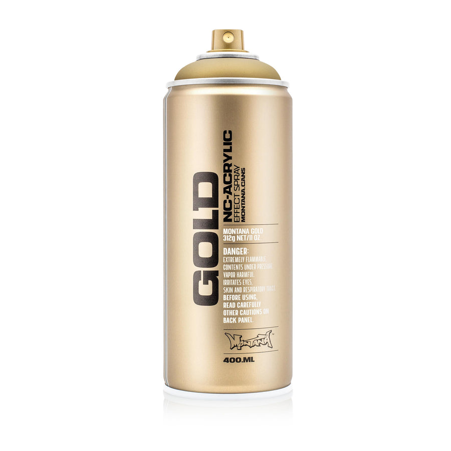 Montana 400 ml Color, Gold Matte Spray Paint, 13.5 Fl Oz (Pack of 1)
