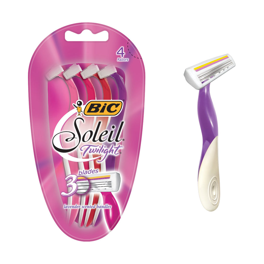 Soleil Twilight Disposable Razor, Women, 4 Count