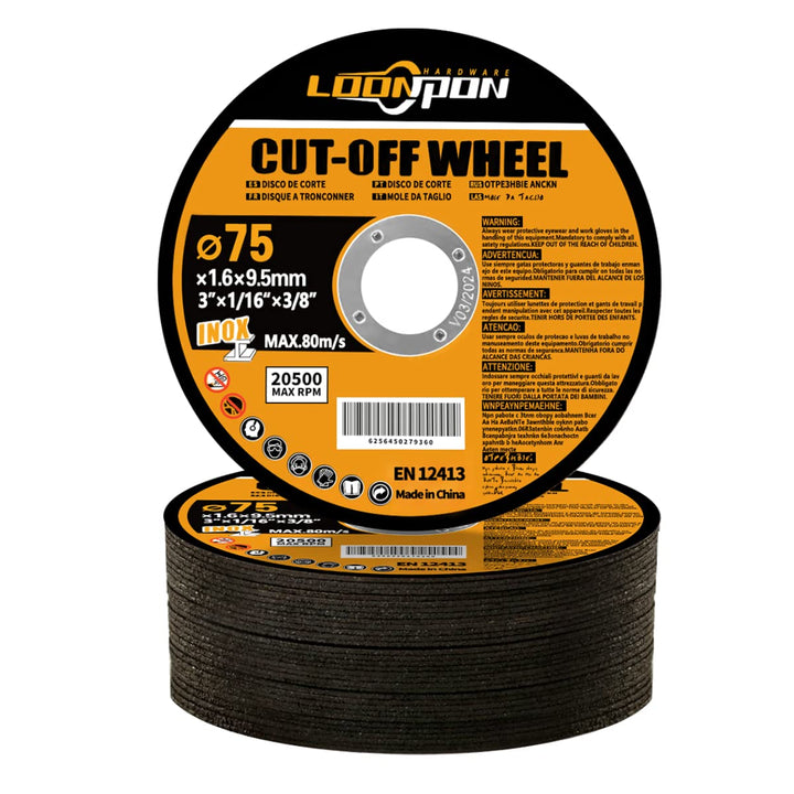 Cut-Off Wheel 3 Inch,Metal and Stainless Steel Cutting Wheel for Angle Grinder,Ultra Thin Cut-Off Wheel Cutting Disc (Cut off Wheel(10Pcs))