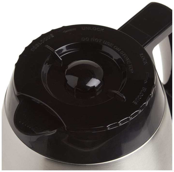 DCG-600RC 10-Cup Replacement Thermal Carafe with Lid, Compatible with Coffeemakers, Stainless Steel