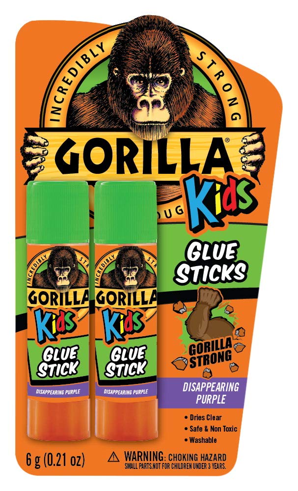 Kids Disappearing Purple Glue Sticks, Two 6 Gram Sticks, (Pack of 1)