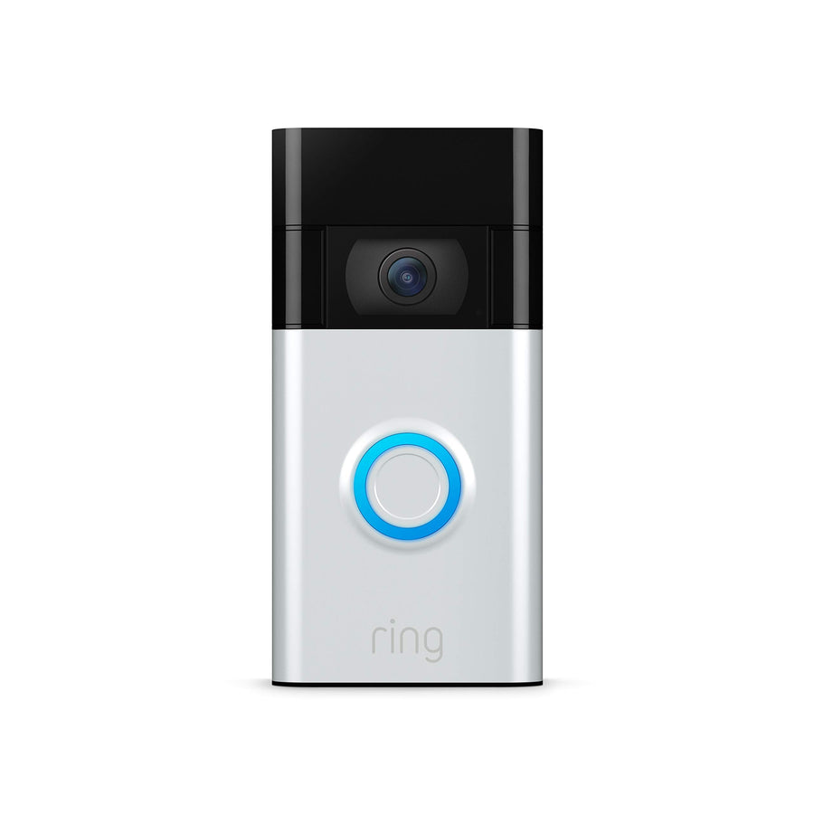 Video Doorbell - 1080p HD video, improved motion detection, easy installation (2020 release) – Satin Nickel