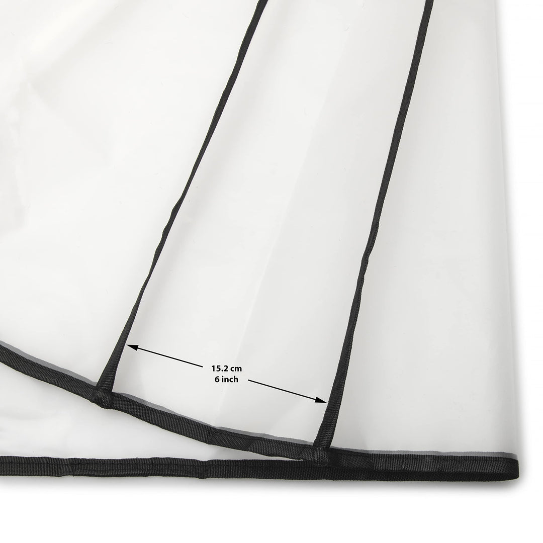 Guitar Dust Cover - 47 Inch Clear Protector - with Pouch, Cleaning Cloth and Pick Holder