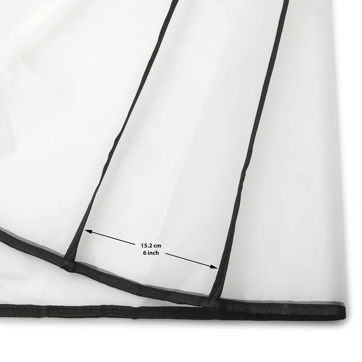 Guitar Dust Cover - 47 Inch Clear Protector - with Pouch, Cleaning Cloth and Pick Holder