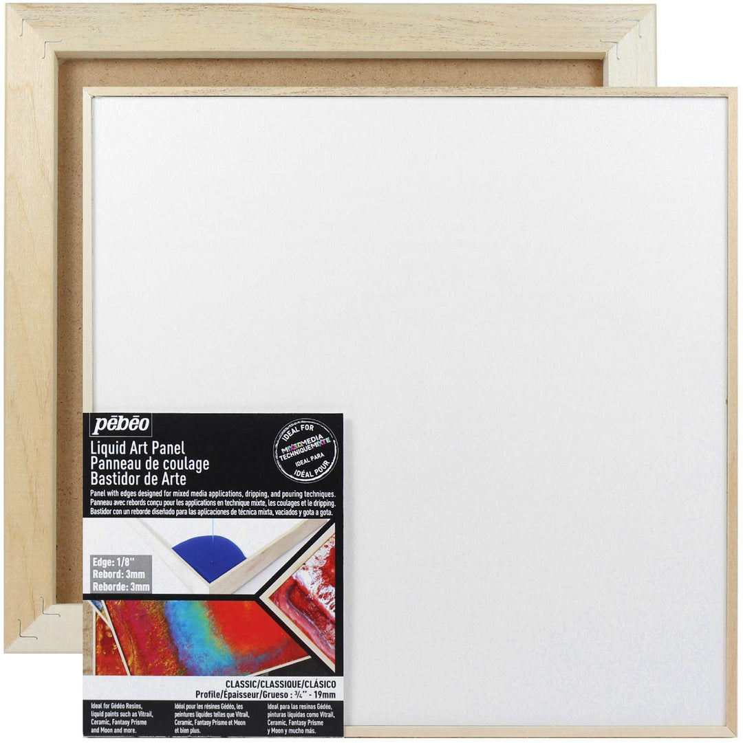 Pebeo Liquid Art Panel, Classic Collection, 10'' x 10''
