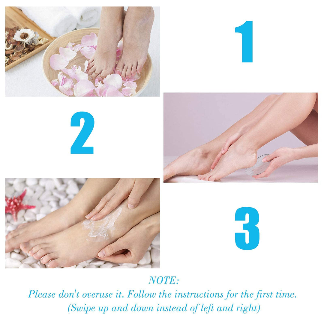 Foot Scrubber Callus Remover,Professional Pedicure Kit Heel Scraper for Feet Dead Skin Removal, Cracking, Hard Cracked Dry Skin Removal, Wet and Dry Feet.