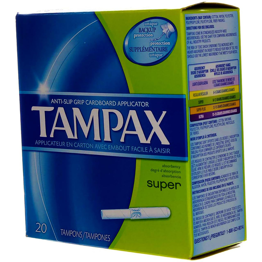 Super Absorbency Tampons with Flushable Applicator 20 ct
