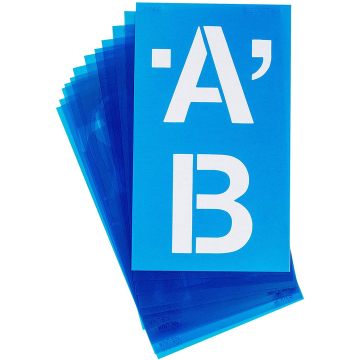 LetterCraft Stencil, Helvetica Font, Caps, 4-Inch Characters (SH4-C/15834), Single