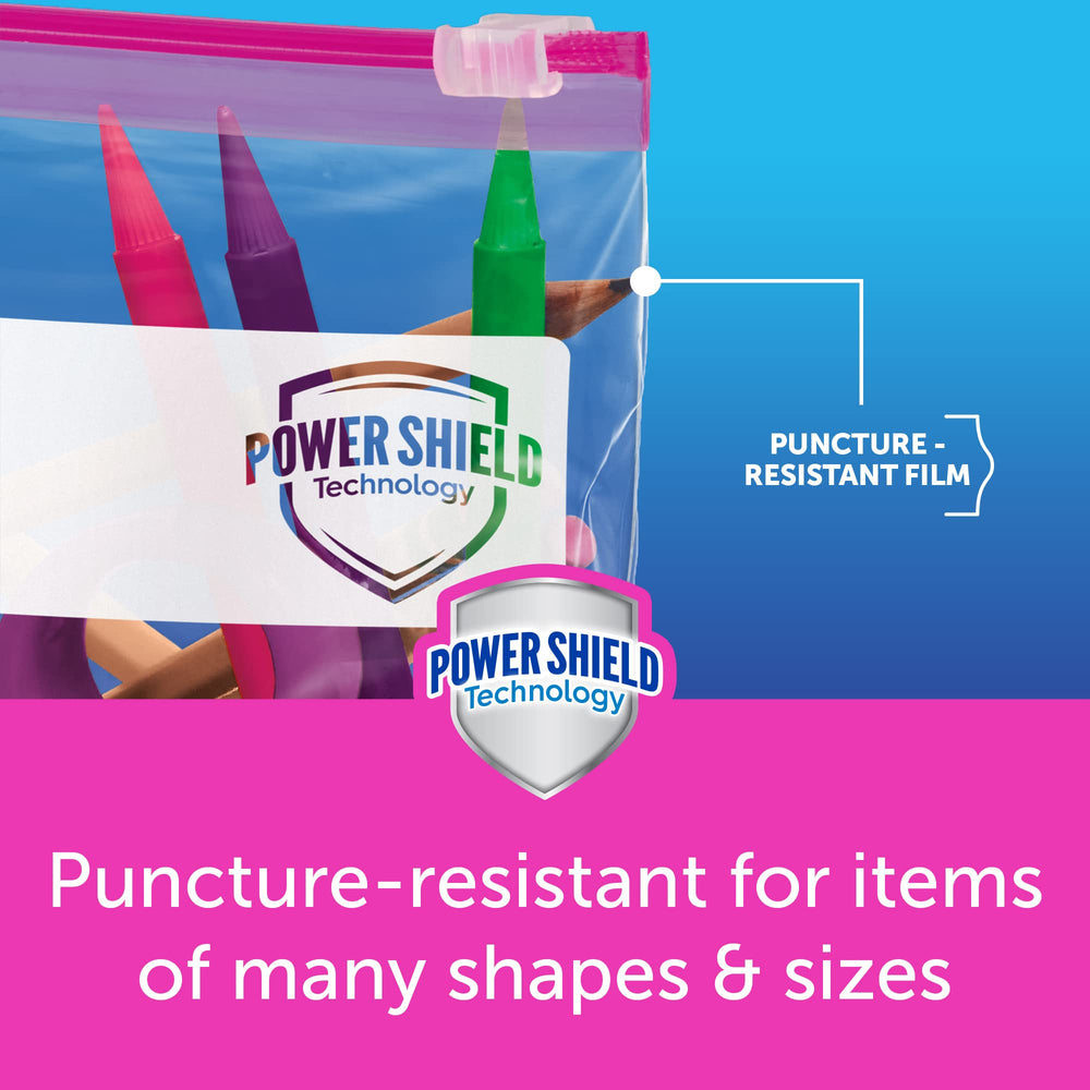 Gallon Food Storage Slider Bags, Power Shield Technology for More Durability, 104 Bags Total