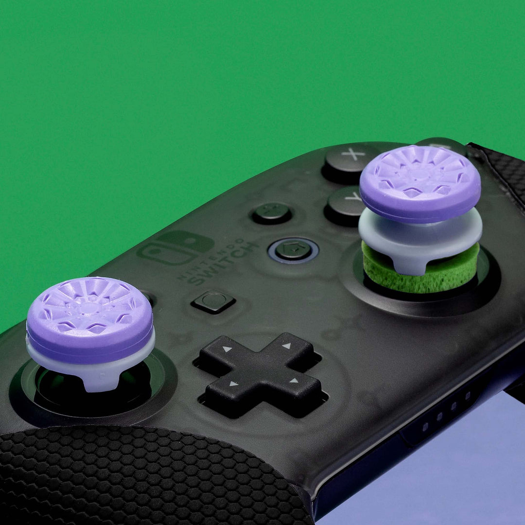 Aim Boost Kit for Nintendo Switch Pro Controller | Includes Performance Thumbsticks and Precision Rings | Galaxy Edition