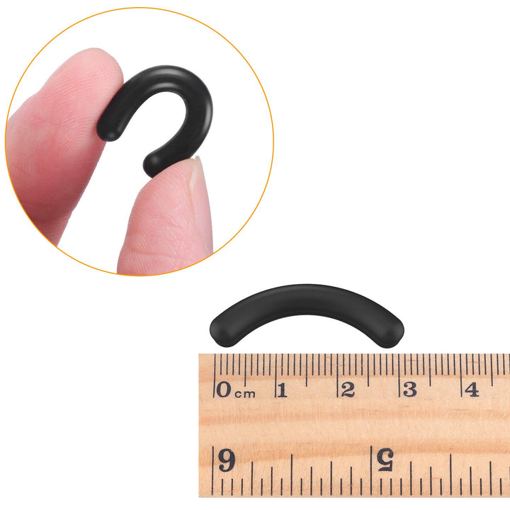 24 Pieces Curler Refills Eyelash Curler Refill Pads Silicone Rubber Black Curler Replacement Refills Pads for Universal Eyelash Curler with a Clear Storage Box