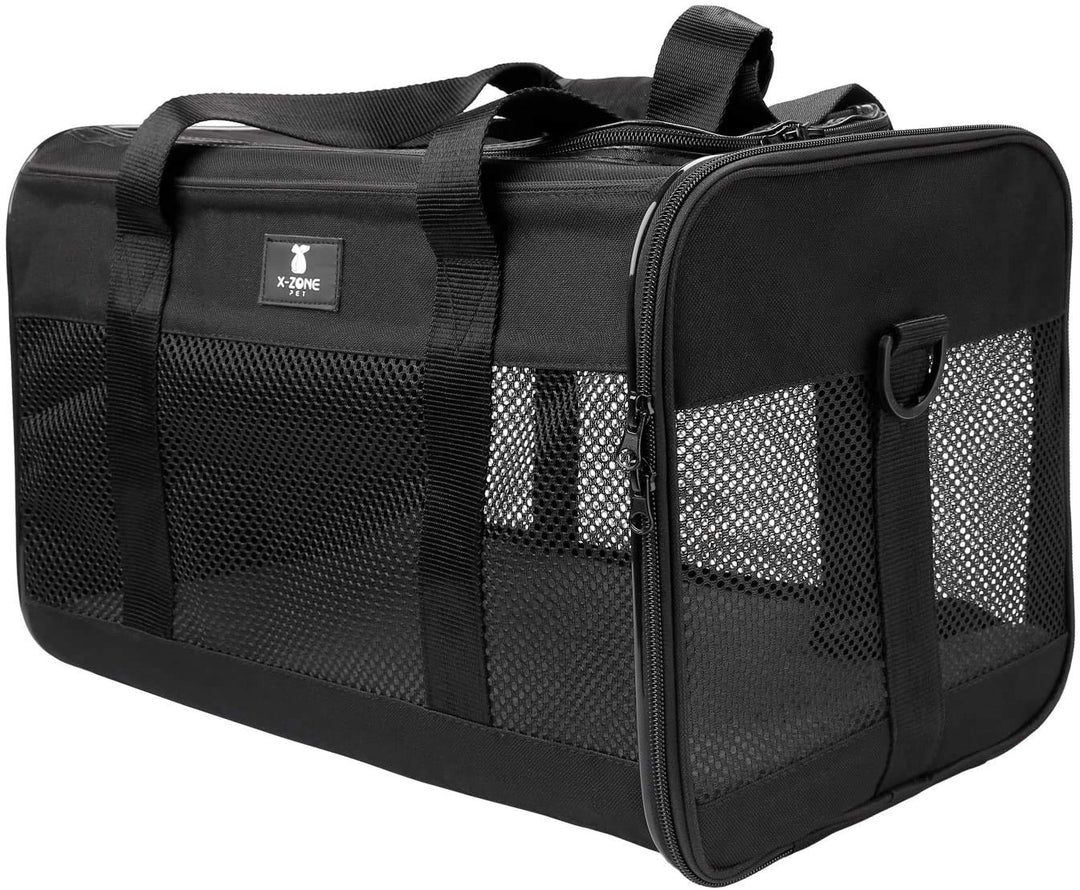 Cat Carrier Pet Carrier Portable Kitten Carrier for Small Medium Cats Under 25 Lbs,Cat Carrying Case with Removable Fleece Pad,Airline Approved Soft Sided Pet Travel Carrier
