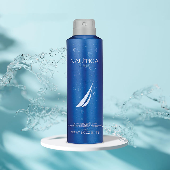 Nautica Blue Body Spray For Men, 170G - Blue (Refreshing Scent)
