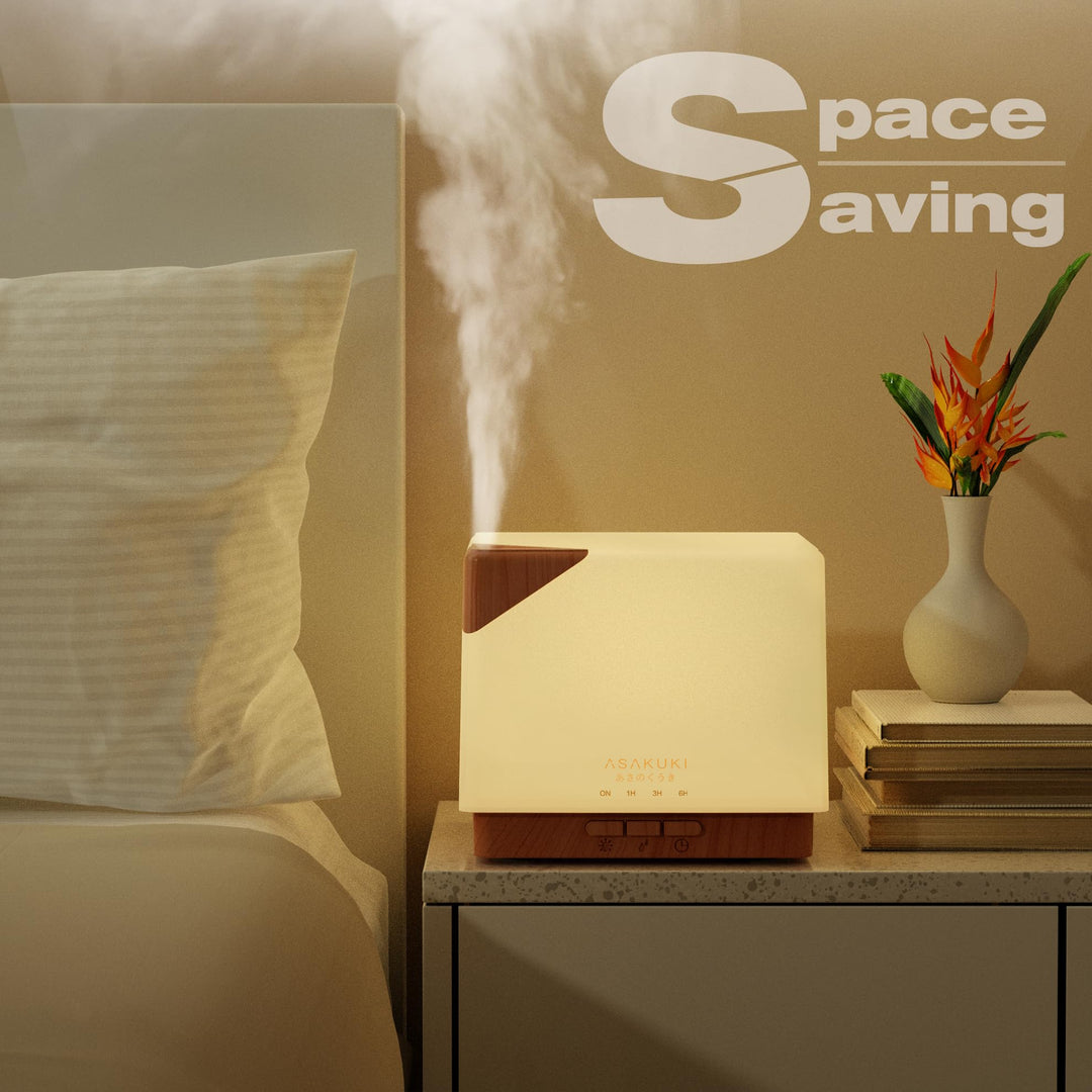 700 ml Premium Essential Oil Diffuser, 5 in 1 Ultrasonic Aromatherapy Fragrant Oil Vaporizer Humidifier, Timer and Auto-Off Safety Switch, 7 LED Light Colors