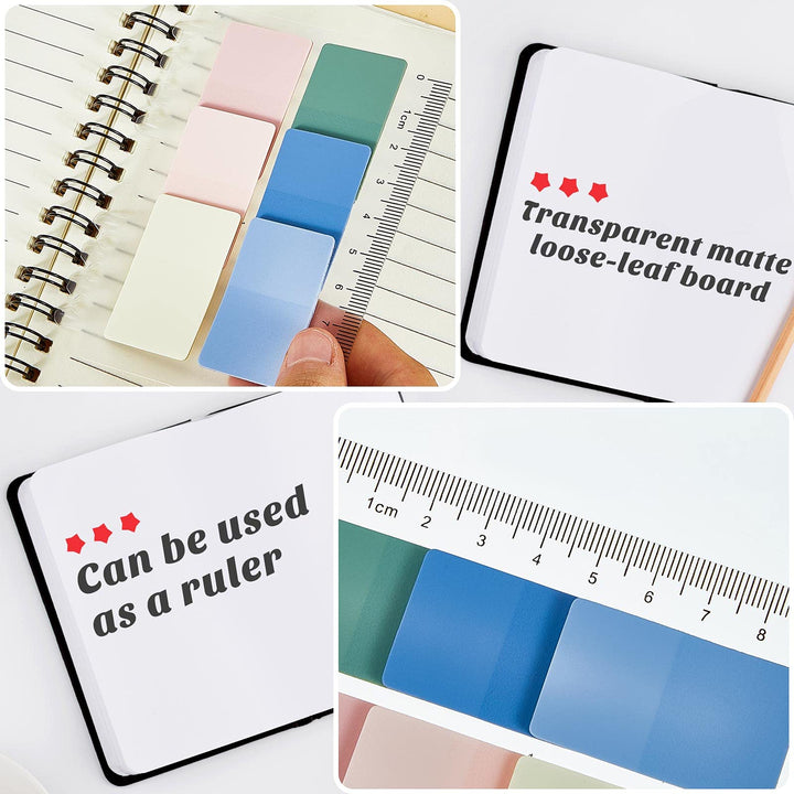 920 Pieces Sticky Tabs Annotation Tabs Page Markers Tabs Writable Index Tab Marking Flags Transparent Sticky Notes for Bible, Notebook Annotation Supplies