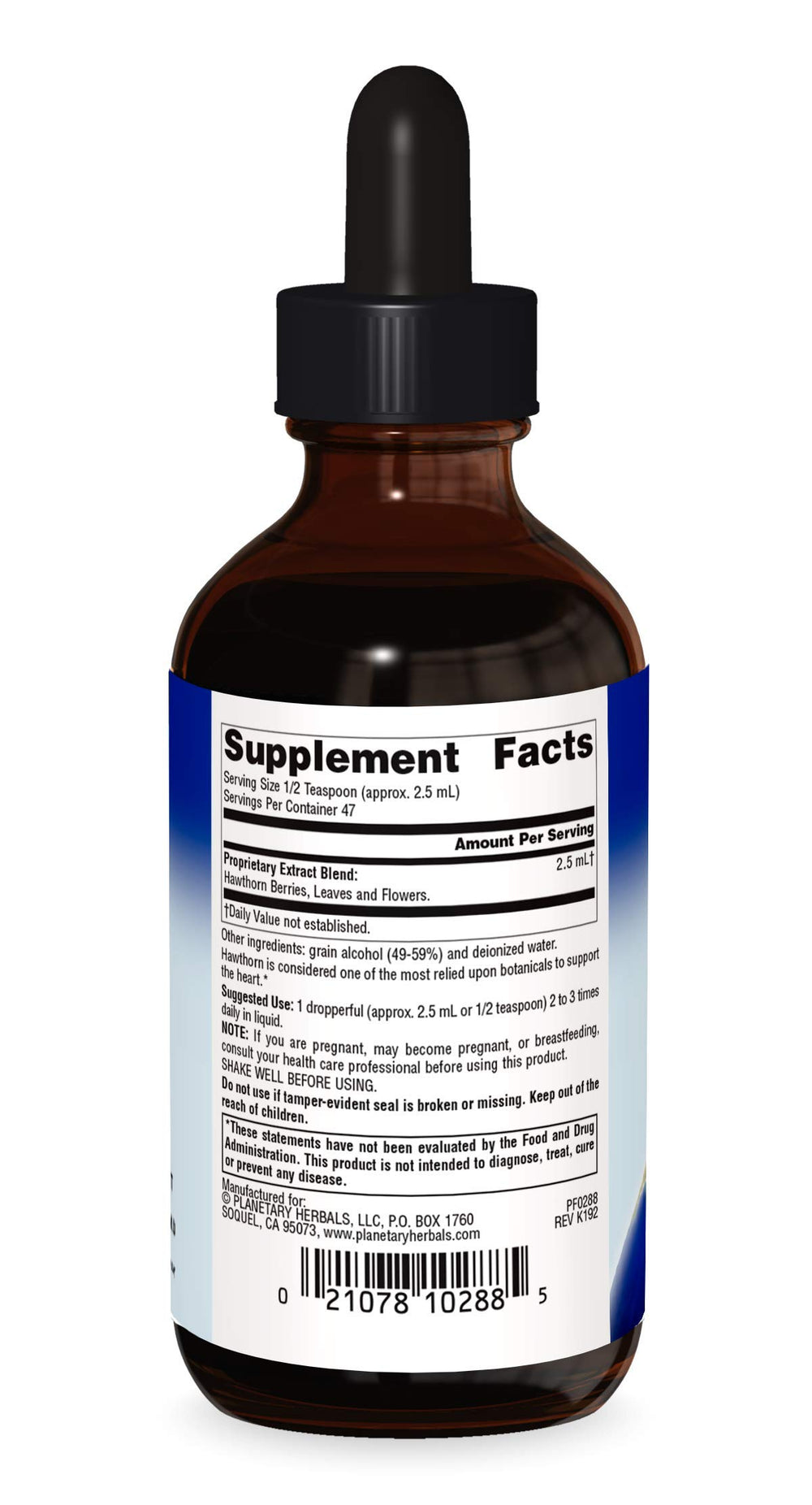 Full Spectrum Hawthorn Liquid Extract Supplement, 4 Fluid Ounce