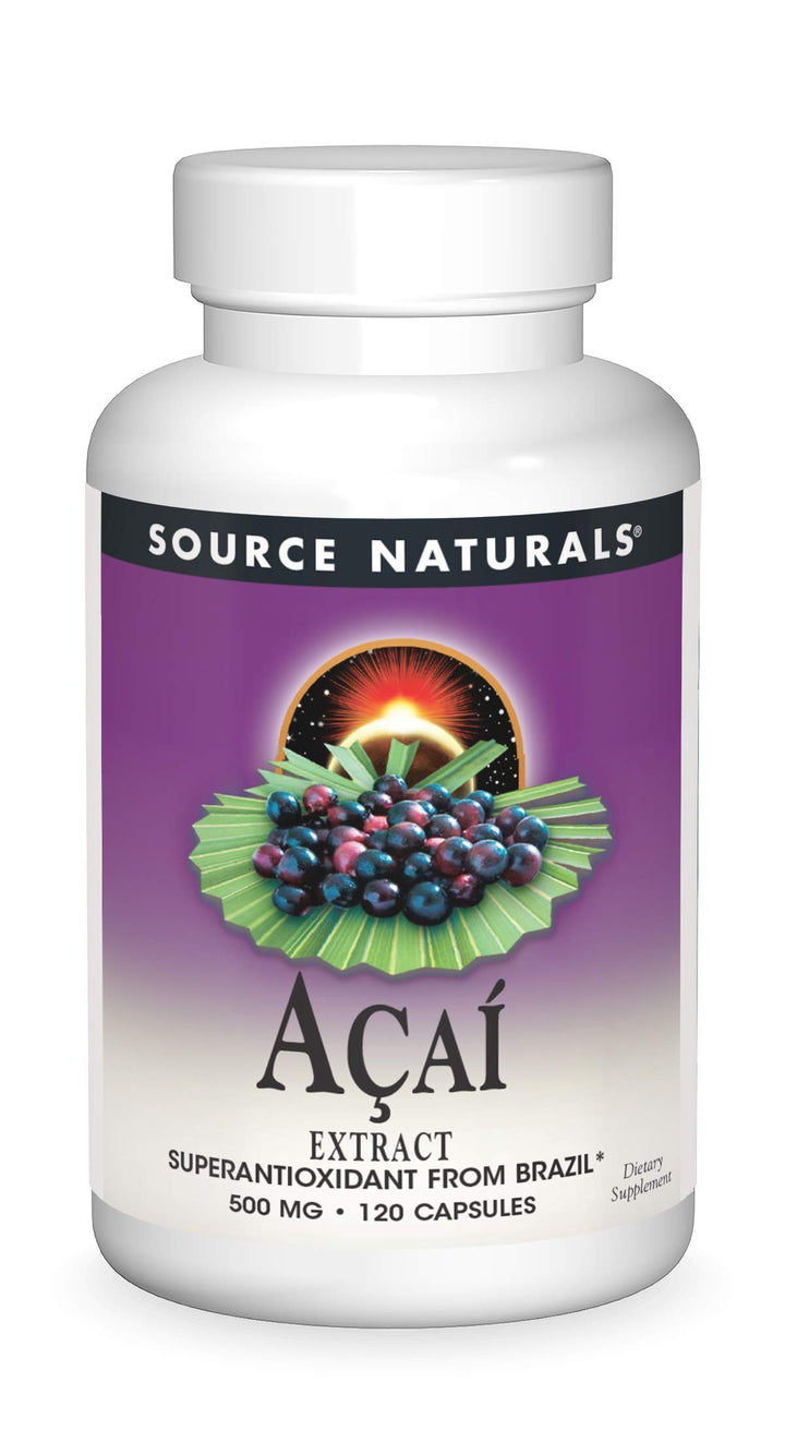 Acai Extract 500 Mg Capsule, 120 Count