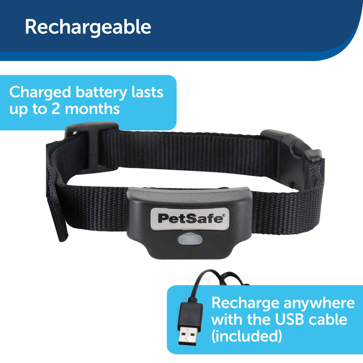 Rechargeable In-Ground Fence Receiver Collar with Charger
