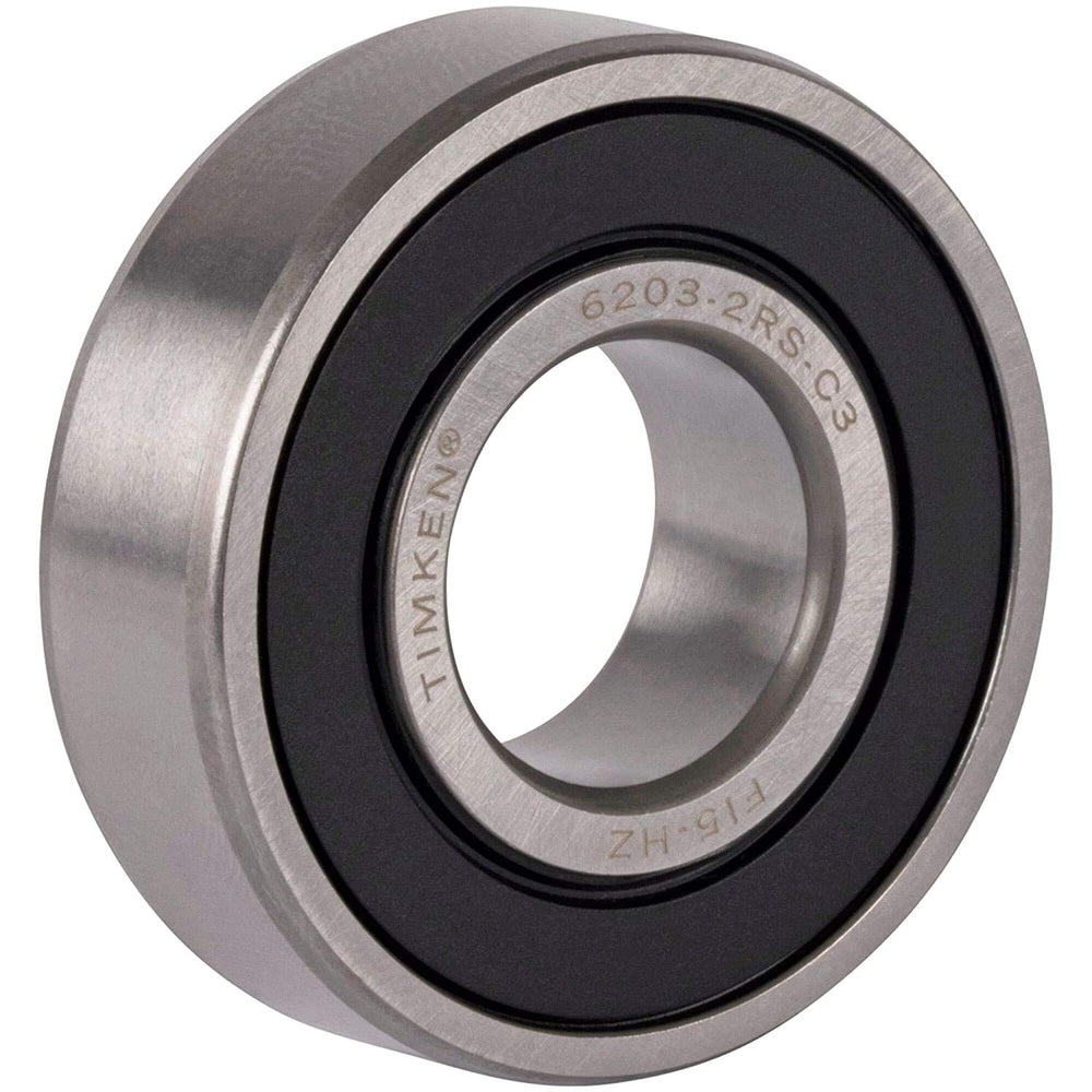 2PACK 6203-2RSC3 17x40x12mm Double Rubber Seal Bearings C3 Clearance Pre-Lubricated and Stable Performance and Cost Effective Bearings
