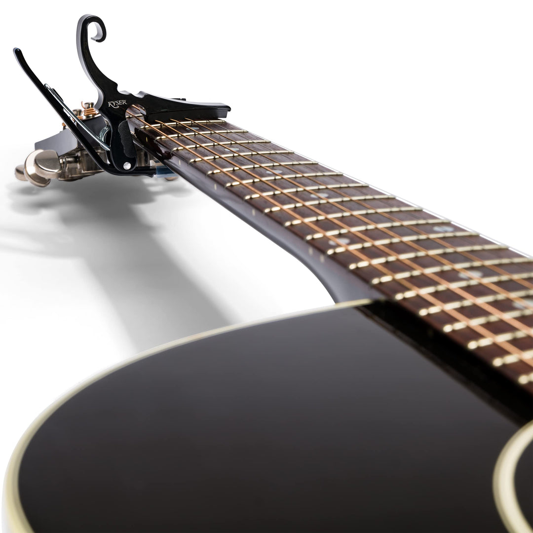 Drop D Partial Guitar Capo, 5-strings, Black, KGDB