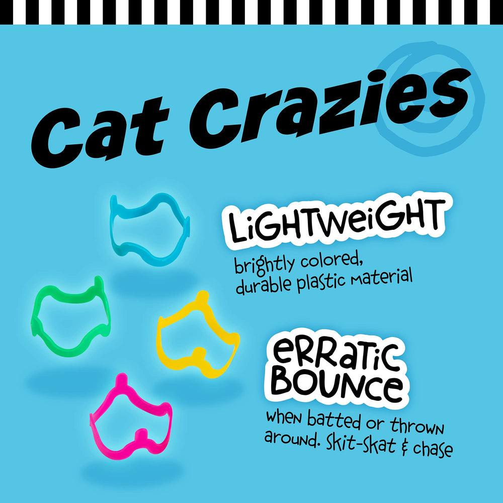 Interactive Cat Toys - Cat Crazies Multi Pack , 4 Count (Pack of 1)