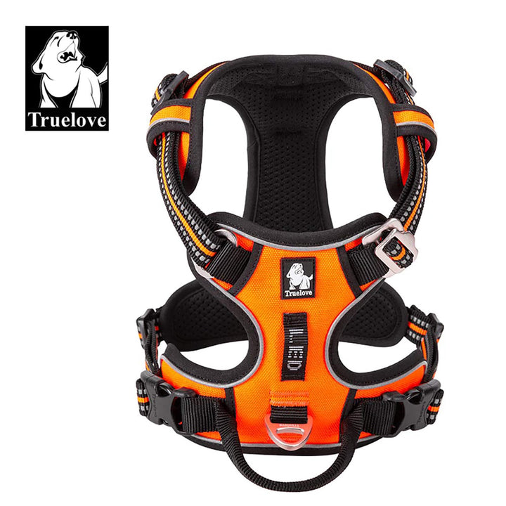 Dog Harness No Pull Nylon Reflective Pet Harness Adjustable Comfortable Control Step-in Brilliant Colors Truelove TLH56512
