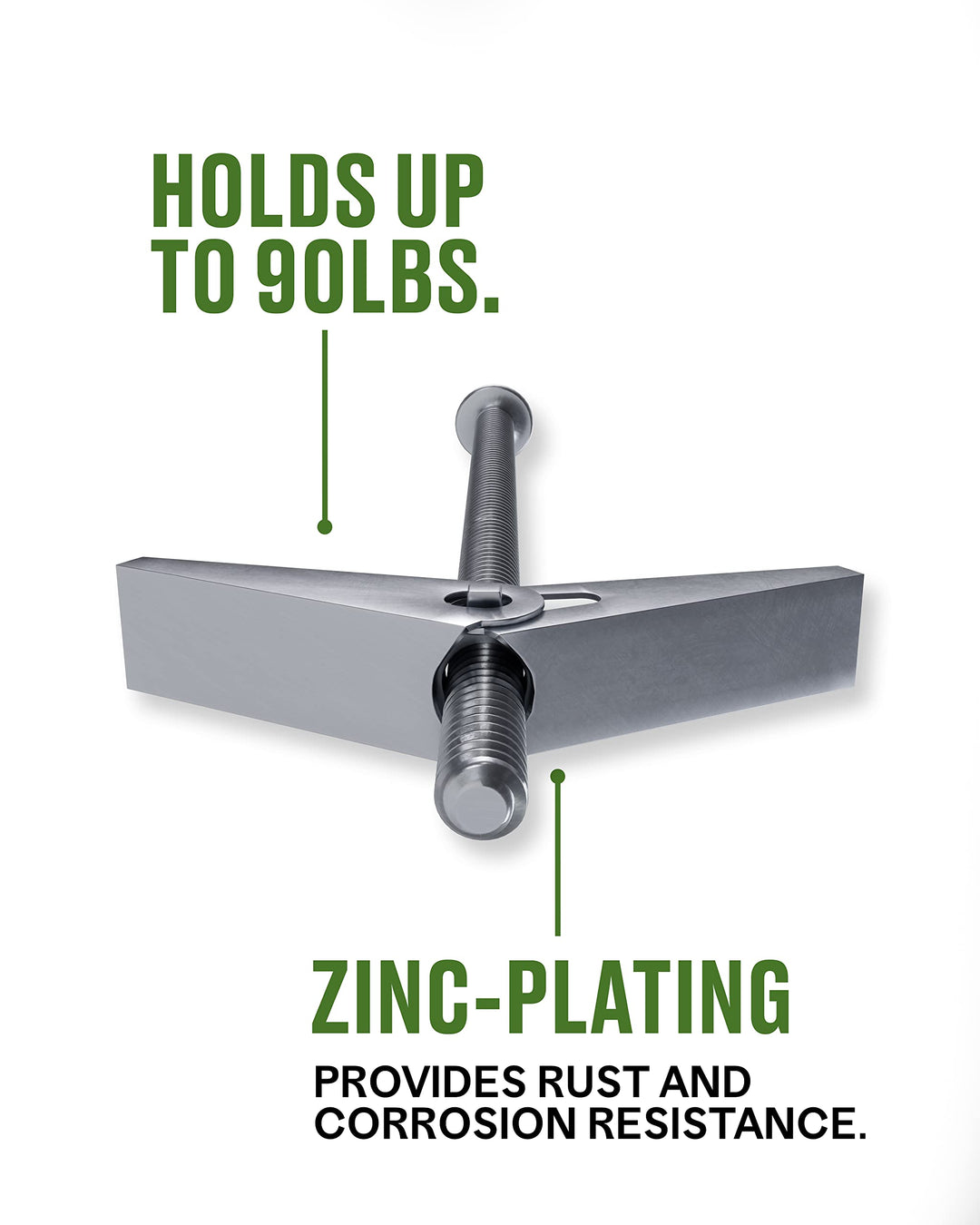 The Group 370075 Toggle Bolt, 1/4X6-Inch, 50-Pack
