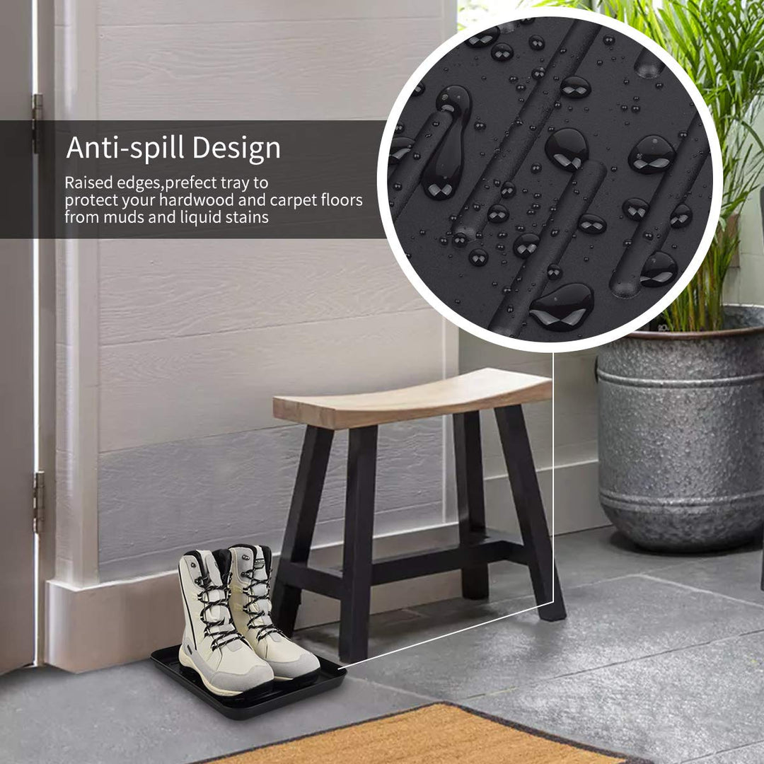 Pet Food Tray - Dog Food Mat and Cat Food Mat - Pet Water Bowl Mat for Containing Spills, Waterproof Boot Tray Mat - Shoe Tray Mat (Set of 1)