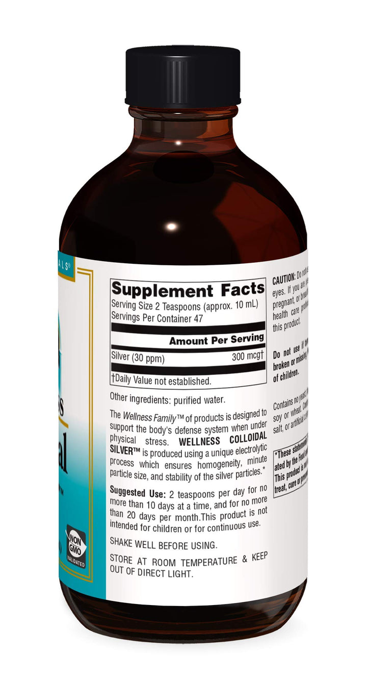 Wellness Colloidal Silver 30 ppm, Supports Physical Well Being* - 16 Fluid oz