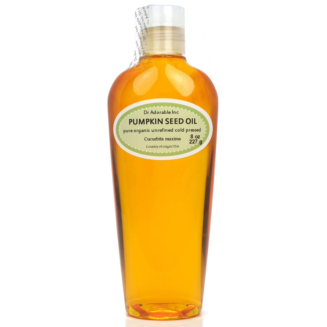- 8 oz - Pumpkin Seed Oil Unrefined - Virgin 100% Pure Natural Premium Organic Cold Pressed