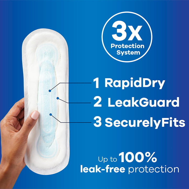 Maxi Unscented Pads without Wings Regular 48 Count
