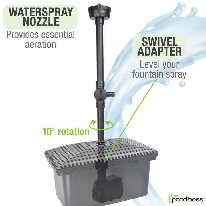 pond boss Medium Filter Kit with Pump for Ponds and Water Features