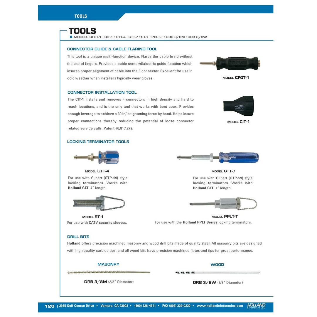 F Connector Installation & Removal Tool