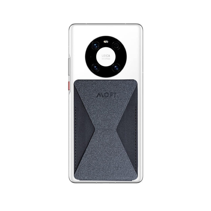 Phone Stand with 3M Adhesive for Android, iPhone and Most Smartphones, 2 Viewing Angles, Slim Wallet Stand (Starry Grey)
