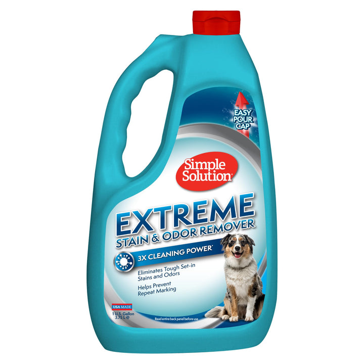 Extreme Pet Stain and Odor Remover | Enzymatic Cleaner with 3X Pro-Bacteria Cleaning Power | 1 Gallon , 128 Fl Oz (Pack of 1)