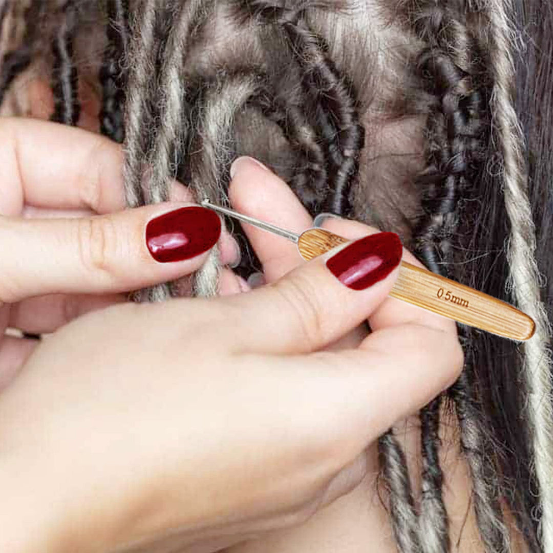 9 Pcs Crochet Hooks for Hair, Latch Hook Tool, Crochet Hair Needle, Hair Locking Tool for Dreads, Interlocking Tool for Locs
