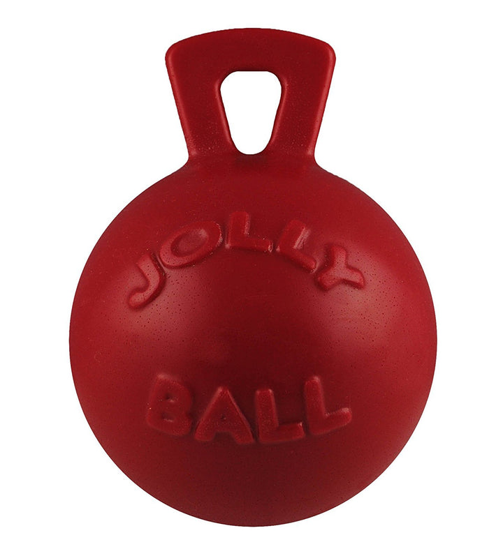 Tug-n-Toss Dog Toy Ball with Handle, 10 XL, Red