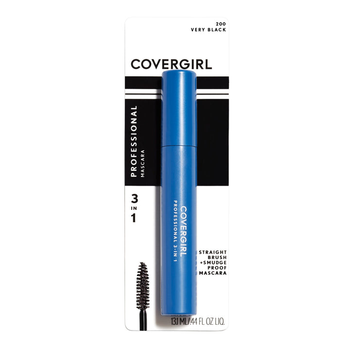 .3 oz : Professional Mascara Regular Brush Very Black 200 .3 Fl Oz (Packaging may vary)