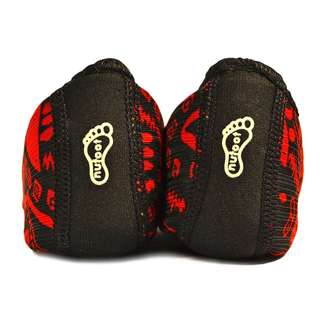 Fuzzies Slipper, Red Aztec, Medium