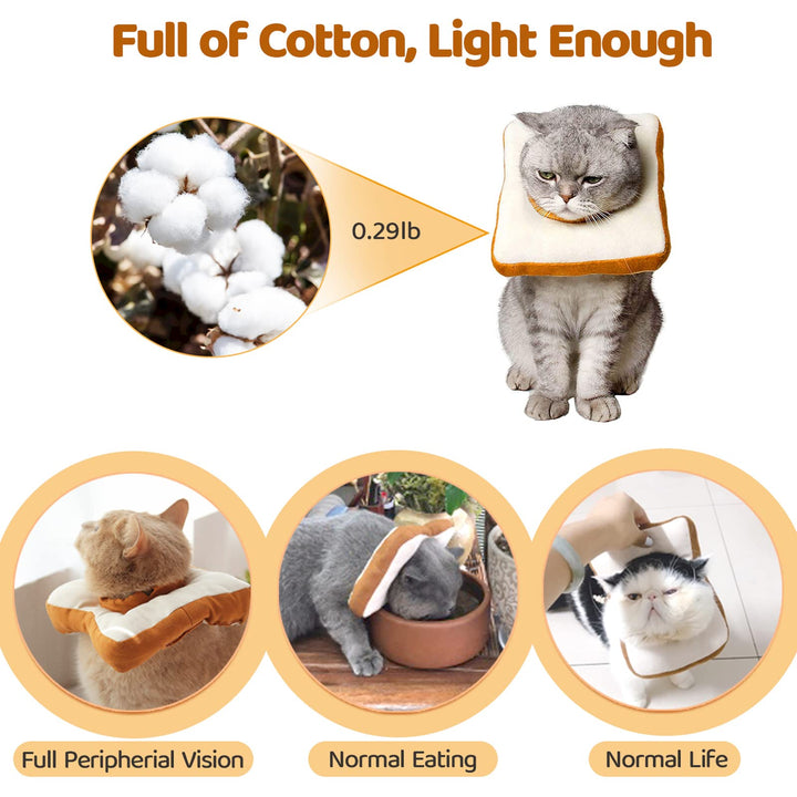 Adjustable Cat Cone Collar Soft, Cat Recovery Collar, Cone for Cat After Surgery, Cat Neck Cone, Elizabethan Collar for Cat and Kitten