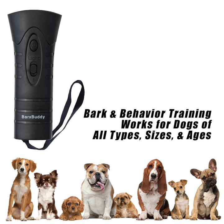 Anti Barking Control Device (The Original Bark Training Tool) Ultrasonic Sound with LED Lights and Strap - Safe for All Dogs of All Breeds & Ages