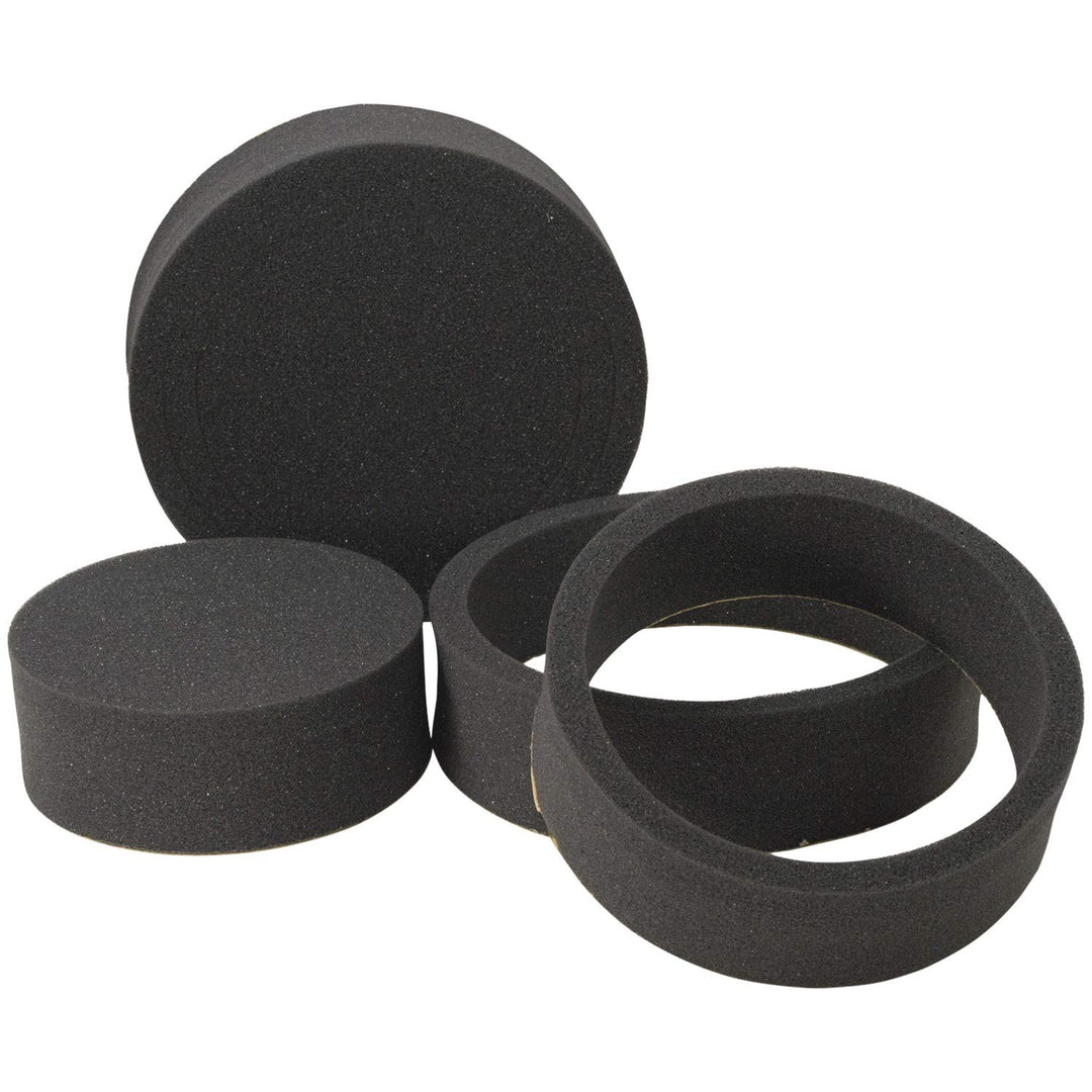 Road Kill RKFR6 3 Piece Foam Speaker Enhancer System Kit for 6 & 6.5 Drivers,Black