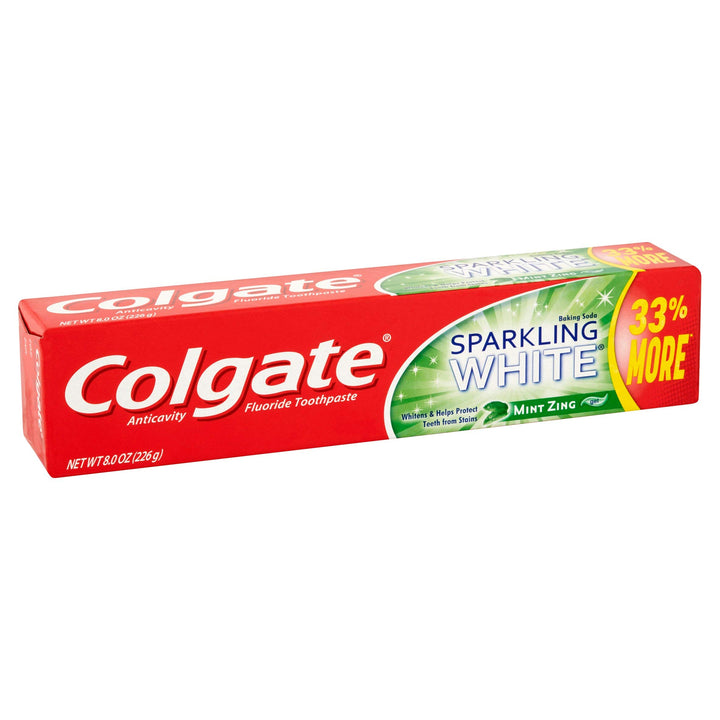 Sparkling White Mint Zing Gel Toothpaste, 8 Ounce