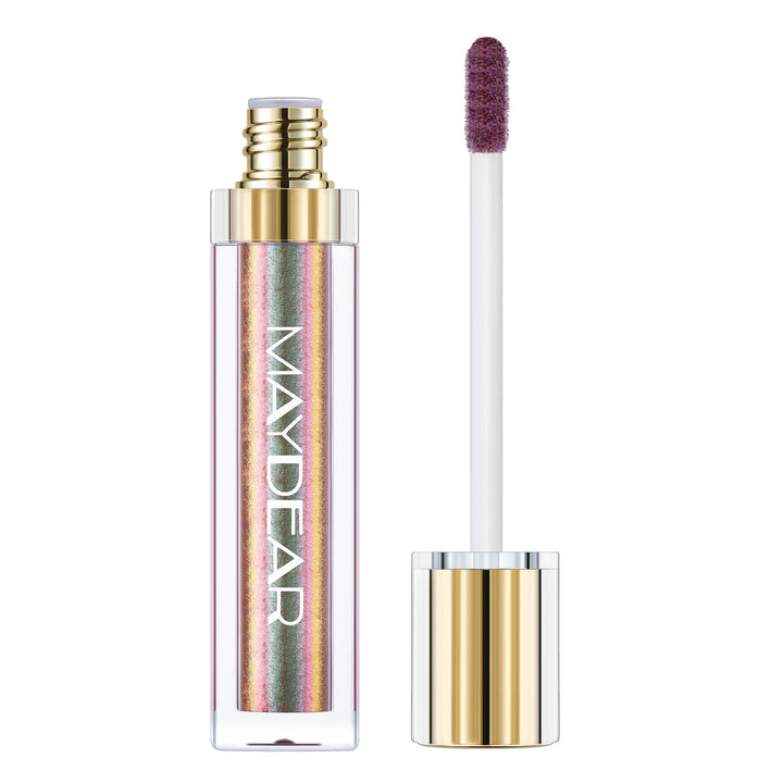 chameleon lipstick, Long Lasting Waterproof Colourful Diamond Shimmer Lip Gloss for Women Girls Makeup kit - brown green
