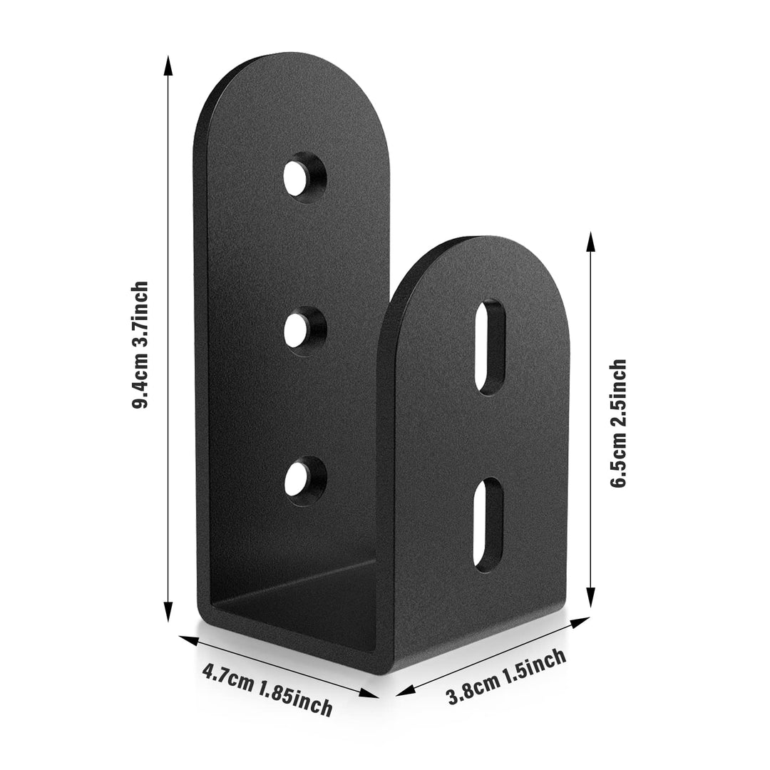 Door Security bar , Heavy Duty Door Barricade Brackets for 2 x 4 Lumber,Open Bar Holder Steel U Bracket fit for Indoor,Outdoor Door Security(2 Pack)