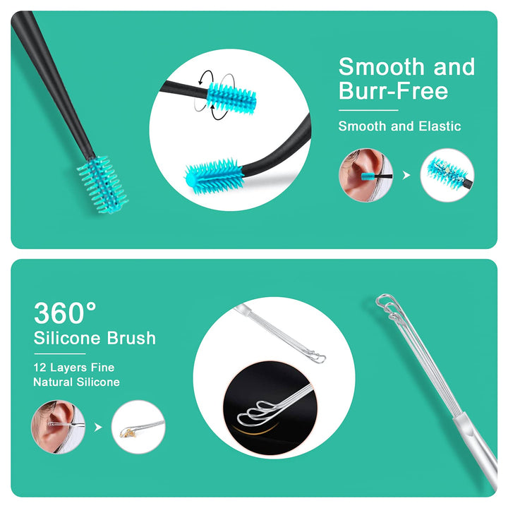 Ear Vacuum Wax Remover, 5 Levels Electric Ear Wax Removal, USB Charge Ear Wax Vacuum, Multifunctional Ear Cleaner, Reusable Ear Wax Removal Tool, Ear Wax Remover Suction for Adults and Kids